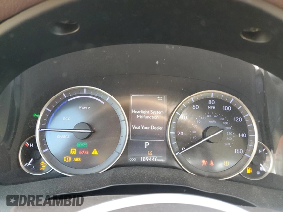 2017 Lexus ES 300h with VIN JTHBW1GG1H2151055, listed as a Copart auction lot 51915015 with 189,446 mi miles and Salvage Title. Bid and sale history available at DreamBid. Image 9.