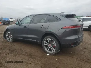 2021 Jaguar F-Pace S with VIN SADCJ2EX0MA681308, listed as a Copart auction lot 47428885 with 23,069 mi miles and Salvage title. Bid and sale history available at DreamBid. Image 2.