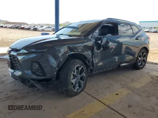 2020 Chevrolet Blazer RS with VIN 3GNKBERS6LS631408, listed as a Copart auction lot 64083785 with 47,307 mi miles and Salvage title. Bid and sale history available at DreamBid. Image 1.