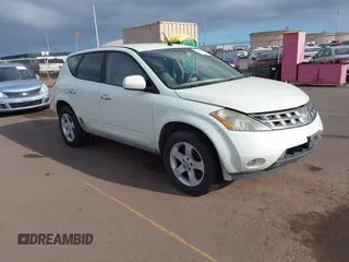 2005 Nissan Murano SE z VIN JN8AZ08T95W323383, wystawiony jako IAAI lot #41692893 z przebiegiem 148 748 mil mil oraz . Historia ofert i sprzedaży dostępna na DreamBid. Obrazek 1.