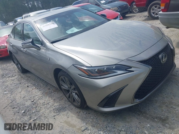 2019 Lexus ES with VIN 58ABZ1B19KU023027, listed as a IAAI auction lot 41935746 with 72,360 mi miles. Bid and sale history available at carsss.com. Image 1.