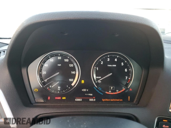 2020 BMW 2 Series 230i with VIN WBA2J1C09L7F46458, listed as a Copart auction lot 42691185 with 43,883 mi miles and Non Repairable. Bid and sale history available at carsss.com. Image 9.