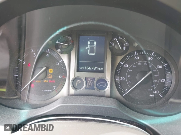 2012 Lexus GX 460 with VIN JTJBM7FX8C5040583, listed as a IAAI auction lot 42356538 with 166,781 mi miles and . Bid and sale history available at DreamBid. Image 7.