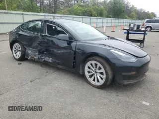 2022 Tesla Model 3 z VIN 5YJ3E1EA9NF285649, wystawiony jako Copart lot #59193635 z przebiegiem Nie podano mil oraz Szkoda całkowita • Salvage title. Historia ofert i sprzedaży dostępna na DreamBid. Obrazek 4.
