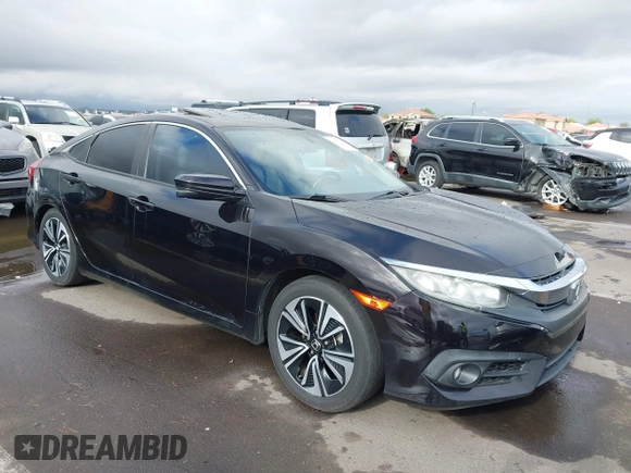 2018 Honda Civic EX-T z VIN 19XFC1F35JE200003, wystawiony jako IAAI lot #42393392 z przebiegiem 90 337 mil mil oraz . Historia ofert i sprzedaży dostępna na DreamBid. Obrazek 1.