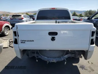 2005 Dodge Dakota SLT with VIN 1D7HE48K45S287376, listed as a Copart auction lot 58864665 with 183,772 mi miles and Salvage title. Bid and sale history available at DreamBid. Image 6.