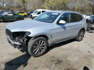 2018 BMW X3 xDrive30i with VIN 5UXTR9C55JLD60848, listed as a Copart auction lot 50292805 with 46,042 mi miles and Salvage Title. Bid and sale history available at carsss.com. Image 1.