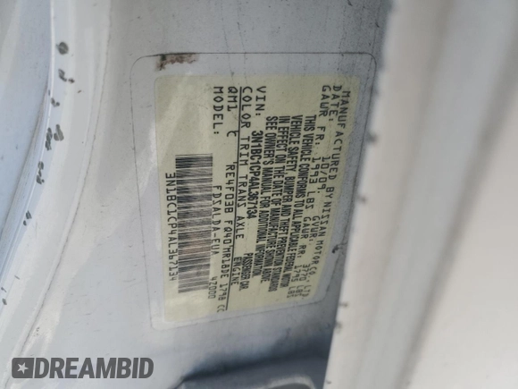 2010 Nissan Versa S z VIN 3N1BC1CP4AL367134, wystawiony jako Copart lot #48212535 z przebiegiem 174 337 mil mil oraz Szkoda całkowita • Salvage title. Historia ofert i sprzedaży dostępna na DreamBid. Obrazek 15.