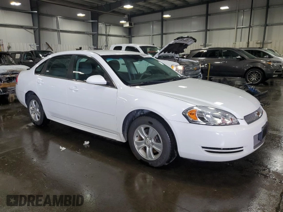 2012 Chevrolet Impala LS Fleet with VIN 2G1WF5E30C1304861, listed as a Copart auction lot 56847725 with 88,306 mi miles and Salvage title. Bid and sale history available at DreamBid. Image 4.