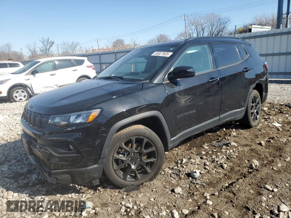 2022 Jeep Compass Altitude with VIN 3C4NJCBB2NT187786, listed as a Copart auction lot 53027925 with 45,894 mi miles and Salvage title. Bid and sale history available at DreamBid. Image 1.