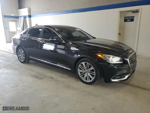 2018 Genesis G80 3.8L with VIN KMHGN4JEXJU232208, listed as a Copart auction lot 68684034 with 86,183 mi miles and Salvage Title. Bid and sale history available at carsss.com. Image 4.