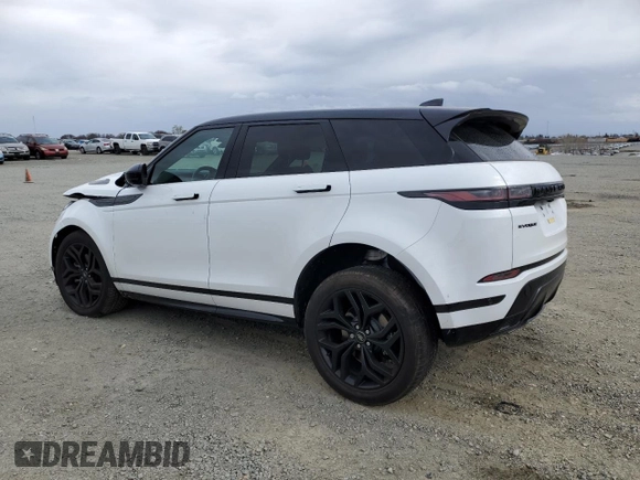 2023 Land Rover Range Rover Evoque Dynamic SE with VIN SALZL2FX7PH222070, listed as a Copart auction lot 48622145 with 5,837 mi miles and Salvage Title. Bid and sale history available at carsss.com. Image 2.