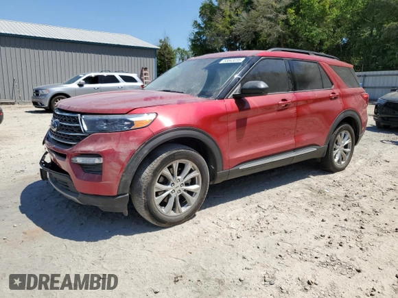 2024 Ford Explorer XLT z VIN 1FMSK7DH6RGA83445, wystawiony jako Copart lot #53043235 z przebiegiem 14 193 mil mil oraz Szkoda całkowita • Salvage title. Historia ofert i sprzedaży dostępna na DreamBid. Obrazek 1.