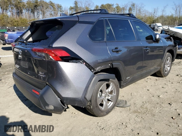 2023 Toyota RAV4 Hybrid XLE with VIN JTMRWRFVXPD186887, listed as a Copart auction lot 46419525 with 16,435 mi miles and Salvage Title. Bid and sale history available at carsss.com. Image 3.