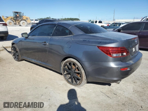 2012 Lexus IS 350 C with VIN JTHFE2C27C2508753, listed as a Copart auction lot 75334724 with 117,212 mi miles and Salvage title. Bid and sale history available at DreamBid. Image 2.