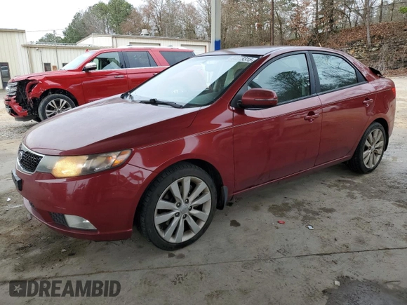 2011 Kia Forte SX with VIN KNAFW4A39B5466165, listed as a Copart auction lot 44018315 with 202,945 mi miles and Clean Title. Bid and sale history available at carsss.com. Image 1.