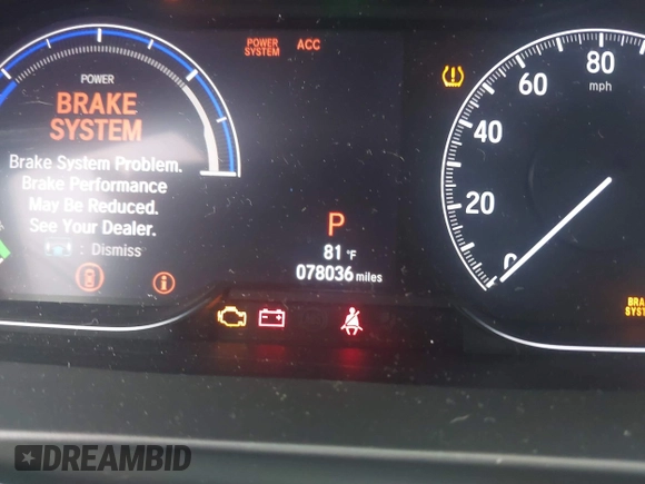 2019 Honda Insight Touring with VIN 19XZE4F91KE007748, listed as a IAAI auction lot 40233174 with 78,036 mi miles and . Bid and sale history available at DreamBid. Image 15.