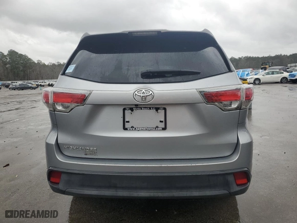 2016 Toyota Highlander LE with VIN 5TDZARFH9GS018283, listed as a Copart auction lot 47402305 with 177,231 mi miles and Salvage Title. Bid and sale history available at carsss.com. Image 6.