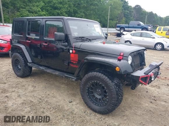 2008 Jeep Wrangler Unlimited Sahara with VIN 1J4GA59128L504798, listed as a IAAI auction lot 42210839 with 162,406 mi miles and . Bid and sale history available at DreamBid. Image 1.
