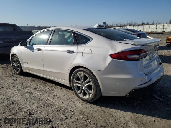 2019 Ford Fusion Hybrid Titanium with VIN 3FA6P0RU0KR277431, listed as a Copart auction lot 48234545 with 87,043 mi miles and Salvage Title. Bid and sale history available at carsss.com. Image 2.