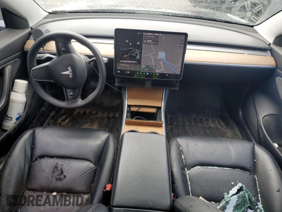 2019 Tesla Model 3 Long Range with VIN 5YJ3E1EB8KF451535, listed as a Copart auction lot 53085105 with 133,928 mi miles and Non Repairable. Bid and sale history available at DreamBid. Image 8.
