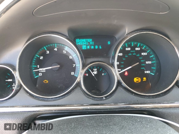 2013 Buick Enclave Premium with VIN 5GAKVDKD5DJ206207, listed as a Copart auction lot 48143855 with 145,341 mi miles and Salvage Title. Bid and sale history available at DreamBid. Image 9.