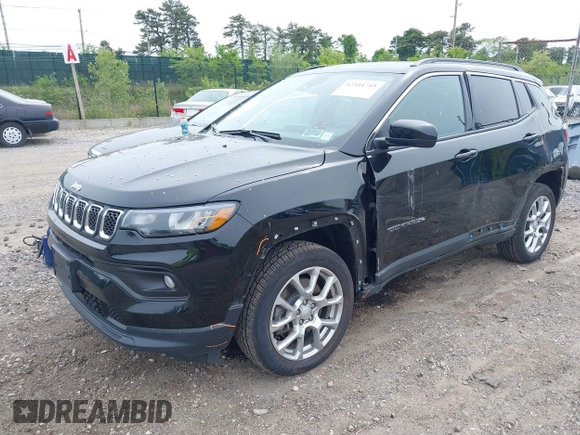 2023 Jeep Compass Latitude Lux with VIN 3C4NJDFN7PT528791, listed as a IAAI auction lot 42344745 with 30,066 mi miles and . Bid and sale history available at DreamBid. Image 19.