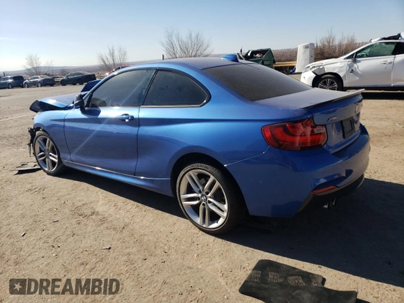 2017 BMW 2 Series 230i xDrive with VIN WBA2H9C50HV641853, listed as a Copart auction lot 83490184 with 0 mi miles and Salvage Title. Bid and sale history available at carsss.com. Image 2.