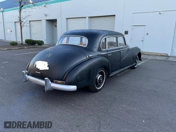 1952 Mercedes-Benz 300 with VIN 0143652, listed as a Copart auction lot 48265255 with 92,199 mi miles and Clean Title. Bid and sale history available at DreamBid. Image 4.