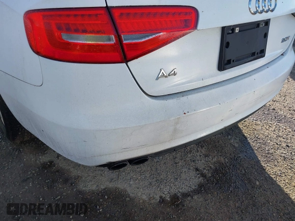 2013 Audi A4 Premium with VIN WAUAFAFL7DN010475, listed as a IAAI auction lot 41669440 with 126,167 mi miles. Bid and sale history available at carsss.com. Image 6.