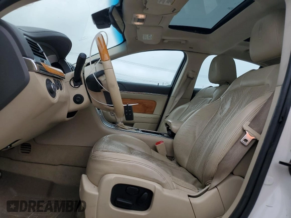 2010 Lincoln MKS with VIN 1LNHL9DR5AG615350, listed as a Copart auction lot 53048495 with 217,863 mi miles and Salvage Title. Bid and sale history available at DreamBid. Image 7.