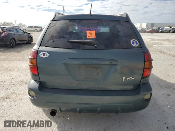 2006 Pontiac Vibe with VIN 5Y2SL65816Z442355, listed as a Copart auction lot 81167764 with 212,385 mi miles and Salvage Title. Bid and sale history available at carsss.com. Image 6.