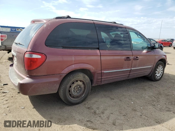 2001 Chrysler Town & Country LXi with VIN 2C4GP54L21R324666, listed as a Copart auction lot 50709465 with 245,830 mi miles and Salvage Title. Bid and sale history available at DreamBid. Image 3.