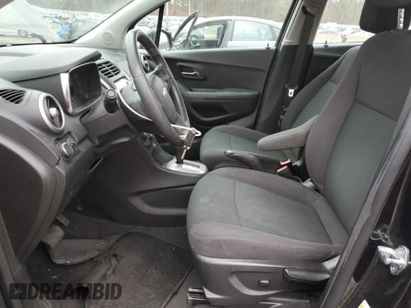 2016 Chevrolet Trax LS with VIN KL7CJKSB0GB631248, listed as a Copart auction lot 52078205 with 88,013 mi miles and Salvage Title. Bid and sale history available at carsss.com. Image 7.