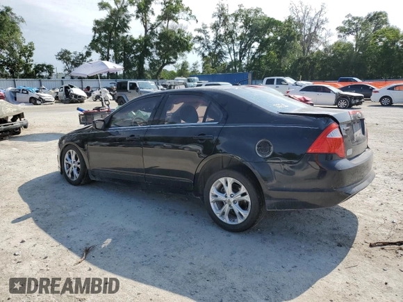 2012 Ford Fusion SE with VIN 3FAHP0HA3CR167698, listed as a Copart auction lot 55909695 with 128,025 mi miles and Salvage title. Bid and sale history available at DreamBid. Image 2.