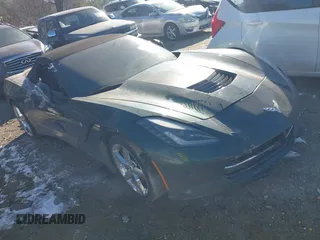 2014 Chevrolet Corvette 3LT with VIN 1G1YF3D73E5128925, listed as a IAAI auction lot 41398692 with 1 mi miles. Bid and sale history available at carsss.com. Image 1.