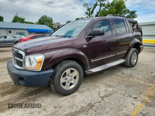 2005 Dodge Durango Limited z VIN 1D8HB58D15F506962, wystawiony jako Copart lot #62475635 z przebiegiem 270 501 mil mil oraz Szkoda całkowita • Salvage title. Historia ofert i sprzedaży dostępna na DreamBid. Obrazek 1.