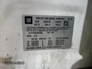 2015 Chevrolet Trax LT with VIN KL7CJRSB3FB223530, listed as a Copart auction lot 81809844 with 98,631 mi miles and Salvage Title. Bid and sale history available at DreamBid. Image 13.