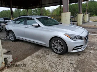 2018 Genesis G80 3.8L with VIN KMHGN4JE9JU263871, listed as a Copart auction lot 71884574 with 81,777 mi miles and Salvage Title. Bid and sale history available at carsss.com. Image 4.