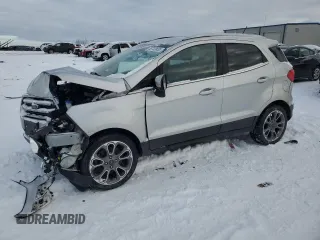 2019 Ford EcoSport Titanium with VIN MAJ3S2KE2KC268213, listed as a Copart auction lot 88722635 with 88,449 mi miles and Salvage Title. Bid and sale history available at DreamBid. Image 1.