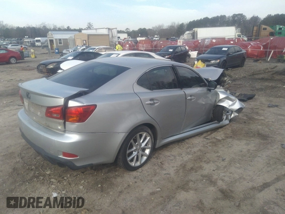 2006 Lexus IS 250 with VIN JTHCK262865000138, listed as a IAAI auction lot 41790702 with 220,000 mi miles and . Bid and sale history available at DreamBid. Image 4.