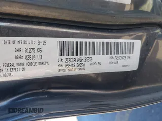 2016 Chrysler 300 with VIN 2C3CCAEG0GH105650, listed as a IAAI auction lot 40853864 with 156,445 mi miles. Bid and sale history available at carsss.com. Image 9.
