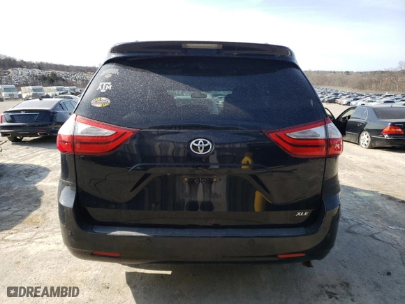 2015 Toyota Sienna XLE with VIN 5TDYK3DC3FS632368, listed as a Copart auction lot 48504635 with 188,448 mi miles and Salvage Title. Bid and sale history available at carsss.com. Image 6.
