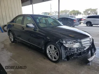 2009 Mercedes-Benz C 350 Sport with VIN WDDGF56X99R055446, listed as a Copart auction lot 45384885 with 211,526 mi miles and Salvage title. Bid and sale history available at DreamBid. Image 4.