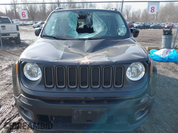 2016 Jeep Renegade Latitude with VIN ZACCJBBT9GPE04223, listed as a IAAI auction lot 41782702 with 82,789 mi miles. Bid and sale history available at carsss.com. Image 12.