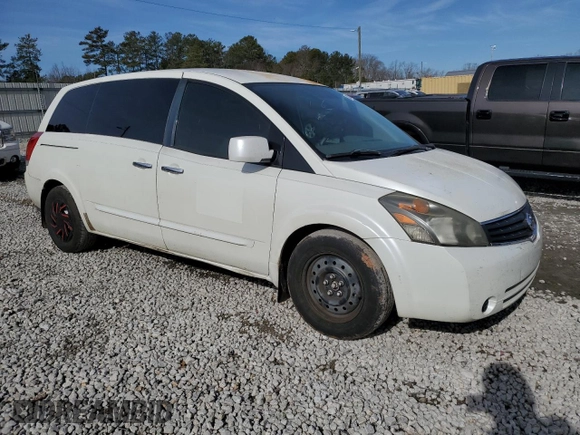 2008 Nissan Quest SL with VIN 5N1BV28U88N123391, listed as a Copart auction lot 88348305 with 185,850 mi miles and Salvage Title. Bid and sale history available at carsss.com. Image 4.