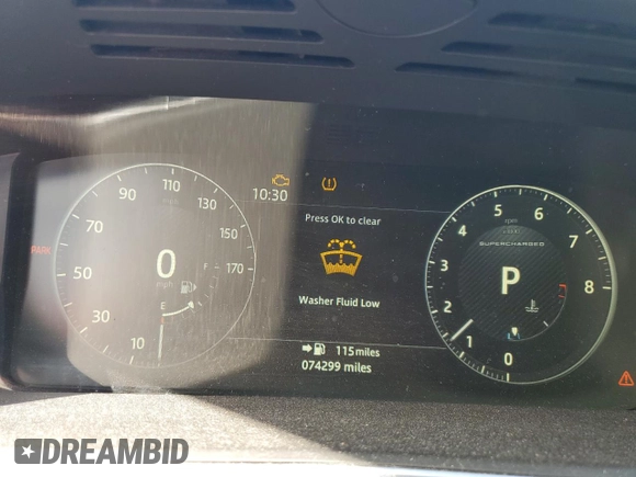 2017 Land Rover Range Rover Sport z VIN SALWR2FE8HA142075, wystawiony jako Copart lot #82588754 z przebiegiem 74 299 mil mil oraz Szkoda całkowita • Salvage title. Historia ofert i sprzedaży dostępna na DreamBid. Obrazek 9.