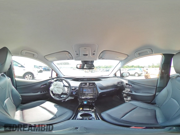2019 Toyota Prius LE with VIN JTDL9RFU6K3005786, listed as a Copart auction lot 60037615 with 61,298 mi miles and Salvage title. Bid and sale history available at DreamBid. Image 14.