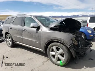 2013 Dodge Durango Citadel with VIN 1C4SDJETXDC688227, listed as a Copart auction lot 49037955 with Not provided miles and Salvage title. Bid and sale history available at DreamBid. Image 4.