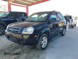 2007 Hyundai Tucson SE with VIN KM8JN12D07U475917, listed as a IAAI auction lot 41872876 with 172,006 mi miles. Bid and sale history available at carsss.com. Image 2.